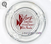 The Colony Casino ''It's Only Money'' Reno, Nevada - Red on white imprint Glass Ashtray