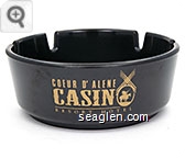 Coeur D'Alene Casino Resort Hotel - Gold imprint Plastic Ashtray