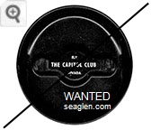 Ely, The Capitol Club, Nevada - White imprint Plastic Ashtray