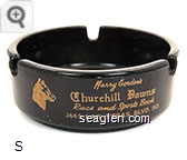 Harry Gordon's Churchill Downs, Race and Sports Book, 3665 Las Vegas Blvd. So. - Gold imprint Glass Ashtray