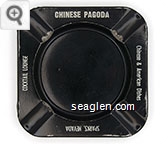 Chinese Pagoda, Chinese & American Dishes, Cocktail Lounge, Sparks, Nevada - White imprint Metal Ashtray