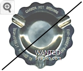 Carson Hot Springs Casino, Eat - Dance - Swim - Drink In Nevada Atmosphere - Raised imprint Metal Ashtray