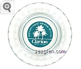Every Player's Paradise, Reno, Nevada, 800-723-6500, Clarion Hotel Casino - Blue imprint Glass Ashtray