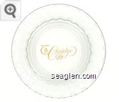 Del Webb's Claridge Hotel & HI-HO Casino - Yellow imprint Glass Ashtray