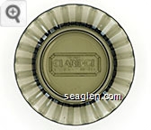 Del Webb's Claridge Casino Hotel - Molded imprint Glass Ashtray