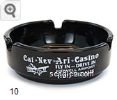 Cal*Nev*Ari* Casino, Fly In - Drive In, Kidwell Airport, (702) 297-1118, Blue Sky Motel, Fly In - Drive In, Kidwell Airport - White imprint Glass Ashtray