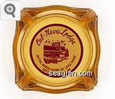 Cal-Neva Lodge, On the North Shore of Lake Tahoe, Crystal Bay, Nevada - Red on white imprint Glass Ashtray