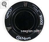Cloud's Cal-Neva Lodge Hotel & Casino, North Lake Tahoe - White imprint Glass Ashtray