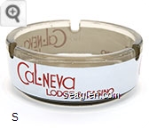 Cal-Neva Lodge & Casino - Red on white imprint Glass Ashtray