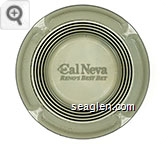 Club Cal Neva, Reno's Best Bet - White imprint Glass Ashtray