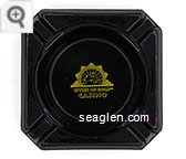 Cities of Gold Casino - Gold imprint Glass Ashtray
