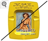 I took this from Club ''25'', Salt Lake Hwy. ''91'' Las Vegas, Nev., Freddie & Frances, Phone DU 5-3033, Opposite Nellis A.F.B. - Black imprint Metal Ashtray
