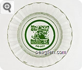 The Christmas Tree, On the Mount Rose Highway, 849-0127 - Green imprint Glass Ashtray