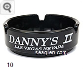 Danny's II Las Vegas, Where Am I, Where's My Car? - White imprint Glass Ashtray
