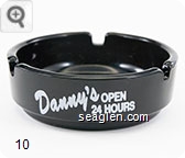 Danny's Open 24 Hours, Cocktails Good Food, Desert Inn at Boulder Hwy Las Vegas - White imprint Glass Ashtray