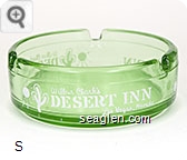 Wilbur Clark's Desert Inn, Las Vegas, Nevada - White imprint Glass Ashtray