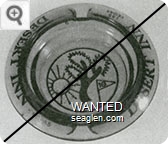 Desert Inn, Las Vegas - Gold imprint Glass Ashtray