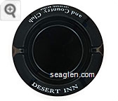 Desert Inn and Country Club, Las Vegas, Nevada - White imprint Glass Ashtray