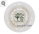 Wilbur Clark's Desert Inn and Country Club, Las Vegas, Nevada - Green imprint Glass Ashtray