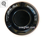 Compliments of Wilber Clark's Desert Inn, Las Vegas, Nevada - White imprint Plastic Ashtray