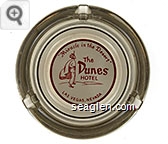 ''Miracle in the Desert'', The Dunes Hotel, Las Vegas, Nevada - Red on white imprint Glass Ashtray
