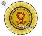 Del Webb Hotels - Orange imprint Glass Ashtray