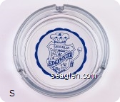 Laughlin, Edgewater, Hotel & Casino - Blue on white imprint Glass Ashtray