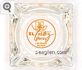 El Cortez, Hotel, Las Vegas, Nevada - Orange imprint Glass Ashtray