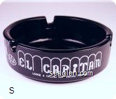 El Capitan Lodge & Casino, Hawthorne, Nevada - White imprint Glass Ashtray