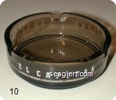 El Capitan, Lodge - Casino - Restaurant - Convention Center - White imprint Glass Ashtray