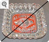 El Capitan Club - Nevada, Have Fun At Hawthorne & Elko - White on red imprint Glass Ashtray