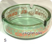 El Capitan Lodge & Casino, Hawthorne, Nevada, (With AAA & Best Western logos) - Red imprint Glass Ashtray