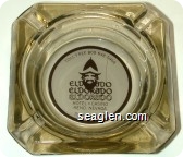 Toll Free 800-648-5966, Eldorado, Eldorado, Eldorado, Hotel - Casino, Reno, Nevada, 702-786-5700 - Maroon on white imprint Glass Ashtray