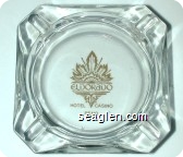 Eldorado Hotel Casino, Reno - Gold imprint Glass Ashtray