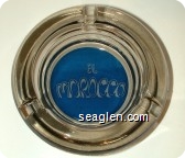 El Morocco - White on blue imprint Glass Ashtray
