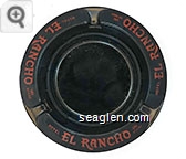 Hotel El Rancho, Las Vegas - Red imprint Glass Ashtray