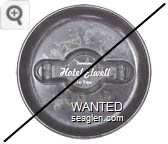 Downtown, Hotel Elwell, Las Vegas - White imprint Plastic Ashtray
