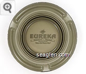 Eureka Casino - Hotel, Mesquite, Nevada, ''Where the Players Win!'' - White imprint Glass Ashtray