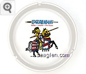 Excalibur, Hotel - Casino - Las Vegas - Blue and red imprint Porcelain Ashtray