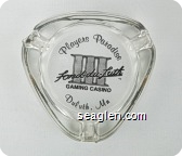 Players Paradise, Fond-du-Luth III Gaming Casino, Duluth, Mn - Black imprint Glass Ashtray
