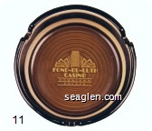 Fond-Du-Luth Casino, Downtown Duluth - Yellow imprint Glass Ashtray