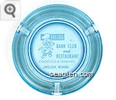 Felix's Bank Club and Restaurant, Cocktails & Gaming, Lovelock, Nevada - White imprint Glass Ashtray