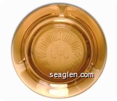 Flamingo Hilton, Las Vegas - Molded imprint Glass Ashtray