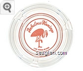 Fabulous Flamingo, Las Vegas, Nevada - Pink imprint Glass Ashtray