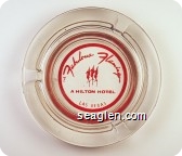 The Fabulous Flamingo, A Hilton Hotel, Las Vegas - Red imprint Glass Ashtray