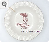 The Fabulous Flamingo, Las Vegas Nevada - Pink imprint Porcelain Ashtray