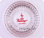 Flamingo, Las Vegas - Pink imprint Glass Ashtray