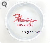 Flamingo, Las Vegas - Pink w/gold imprint Porcelain Ashtray