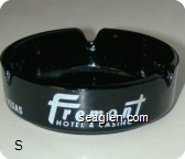Fremont Hotel & Casino, Las Vegas - White imprint Glass Ashtray