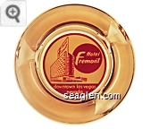 Hotel Fremont, downtown las vegas, nevada - Brown on yellow imprint Glass Ashtray